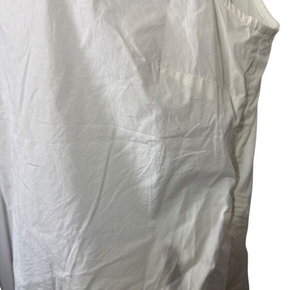 Talbots White Cotton Womens Sleeveless Top Beaded Rhinestones Colorful Shirt 12 - Picture 9 of 16